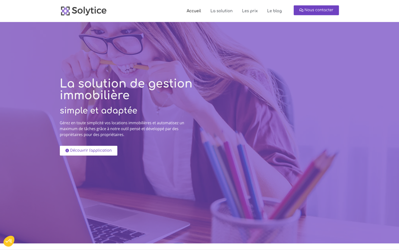 Copie d'écran de l'application